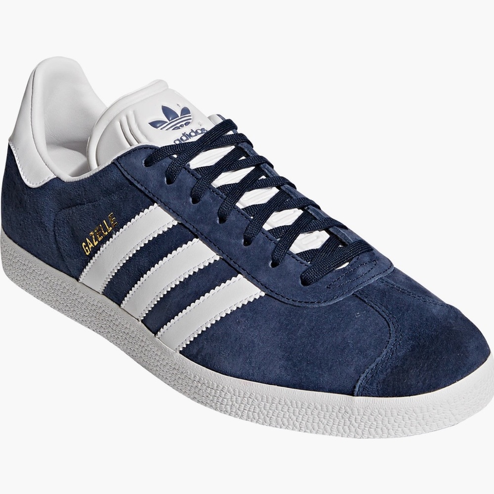 Adidas, Gazelle Sneaker, Collegiate Navy/White/Gold Met